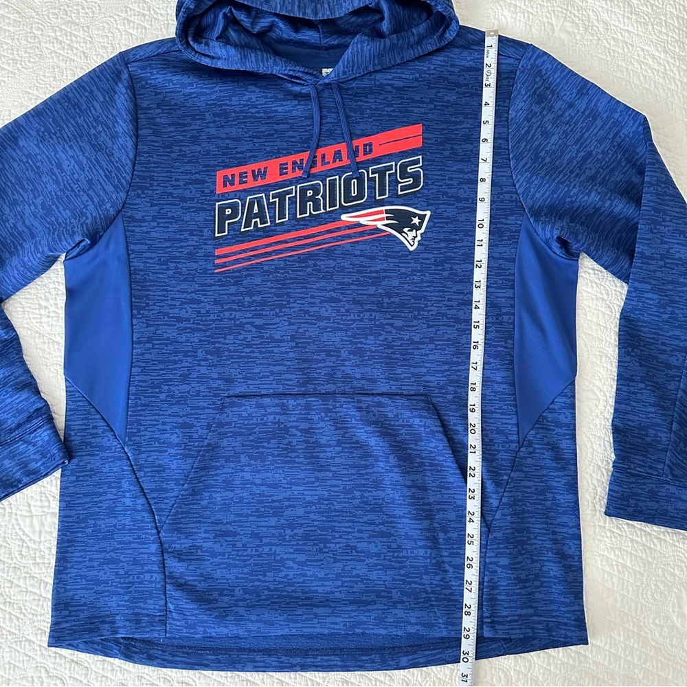 NFL Team Apparel New England Patriots Pullover Hoodie Sweatshirt Size Large - Picture 6 of 8